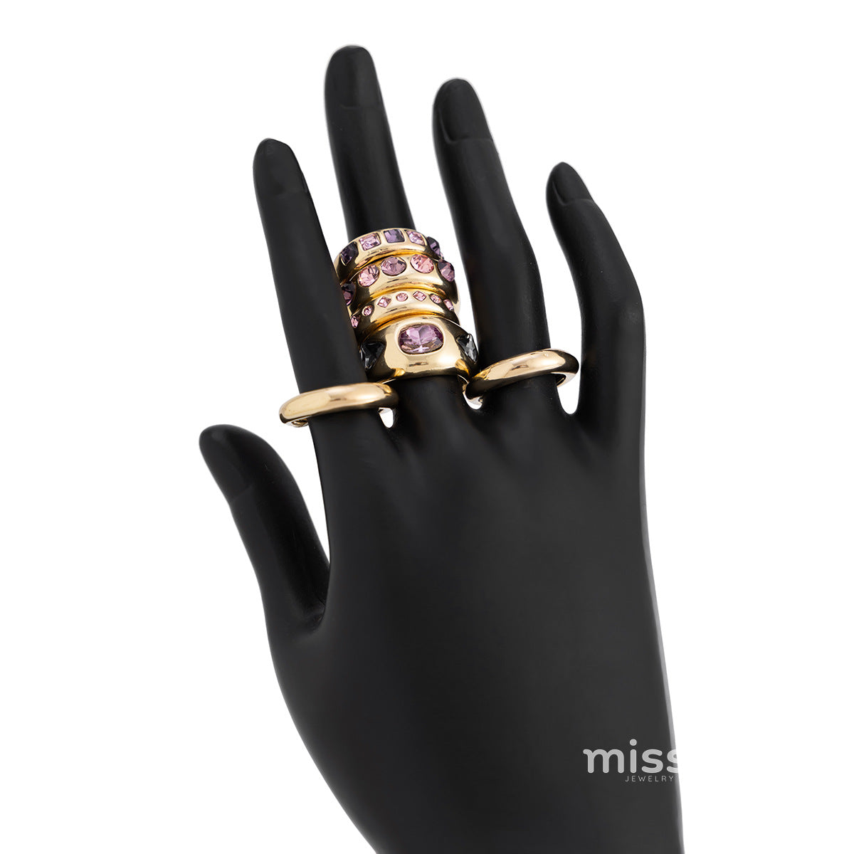 Leia Sculptural Ring Set [N3T2XLVC]