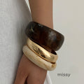 Leidy Glossy Resin Cuff [QHZ063OG]