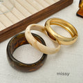 Leidy Glossy Resin Cuff [OPFRNGMV]