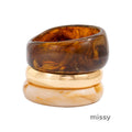 Leidy Glossy Resin Cuff [M7WABVCO]