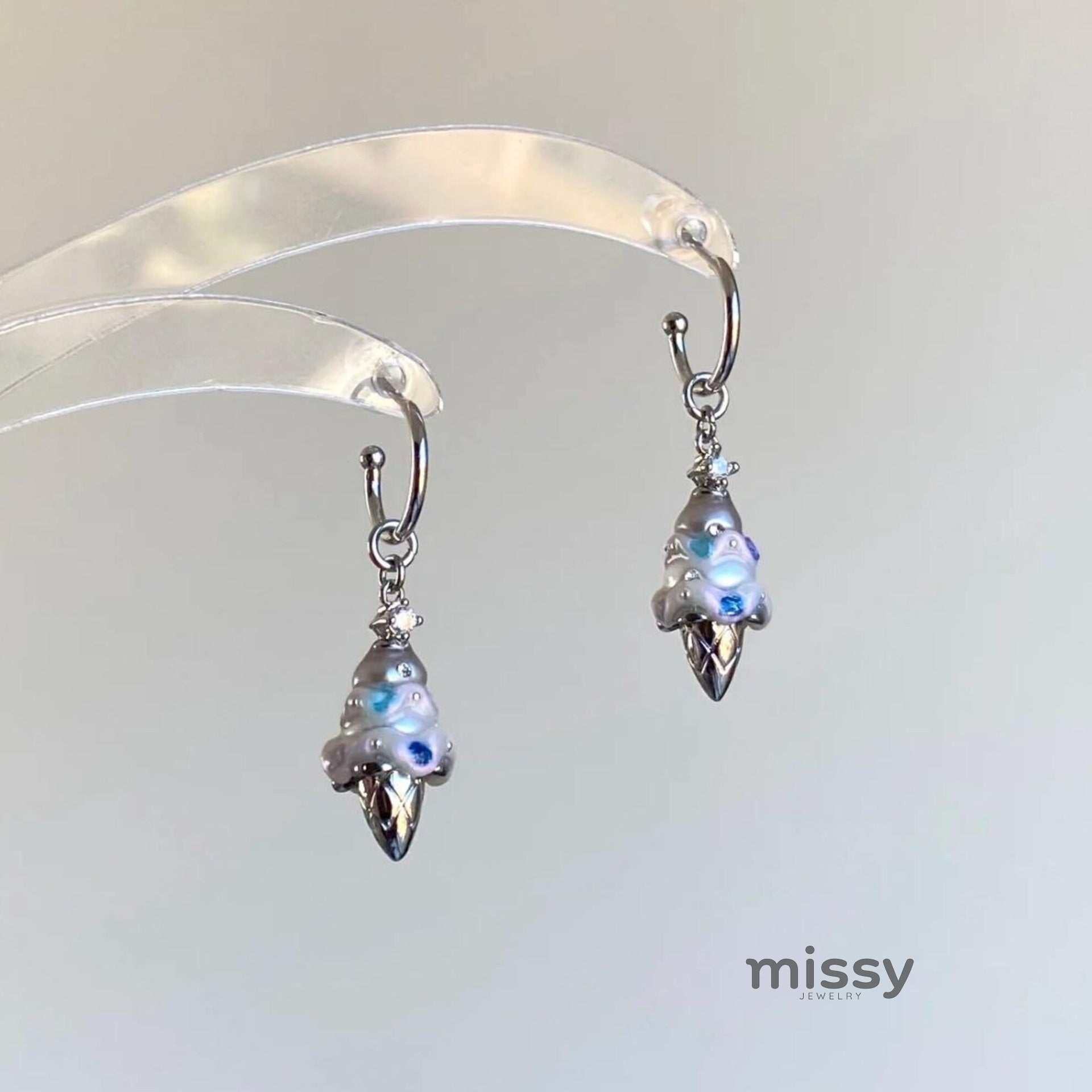 Leighton Pearl Ice Cream Drop Earrings [ZM1BQO66]