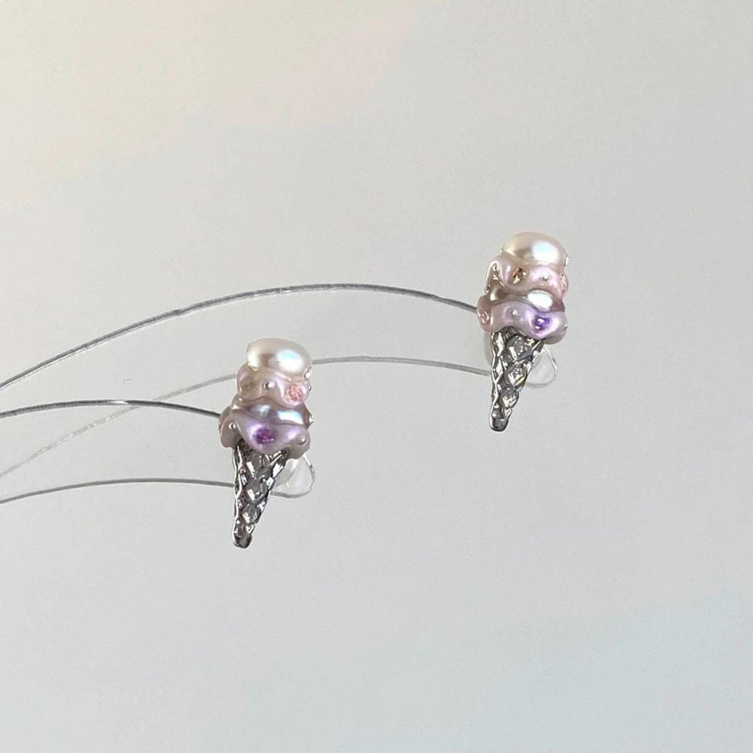 Leighton Pearl Ice Cream Drop Earrings [JHCLS4RU]