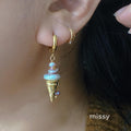 Leighton Pearl Ice Cream Drop Earrings [FX0YBD4Z]