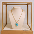 Leilah Bloom Cross Necklace [Z5W37K08]