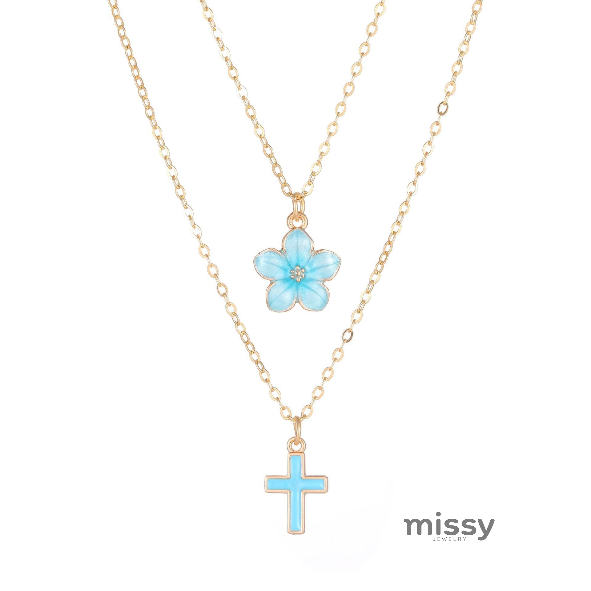 Leilah Bloom Cross Necklace [MBTWQAW9]