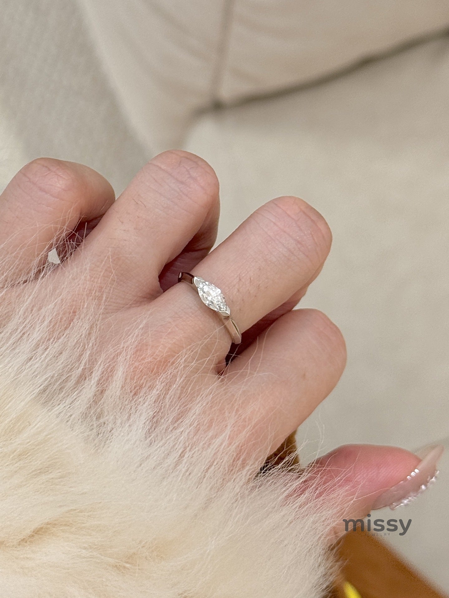 Leilanie Zircon Marquise Ring [QFVZYUWB]