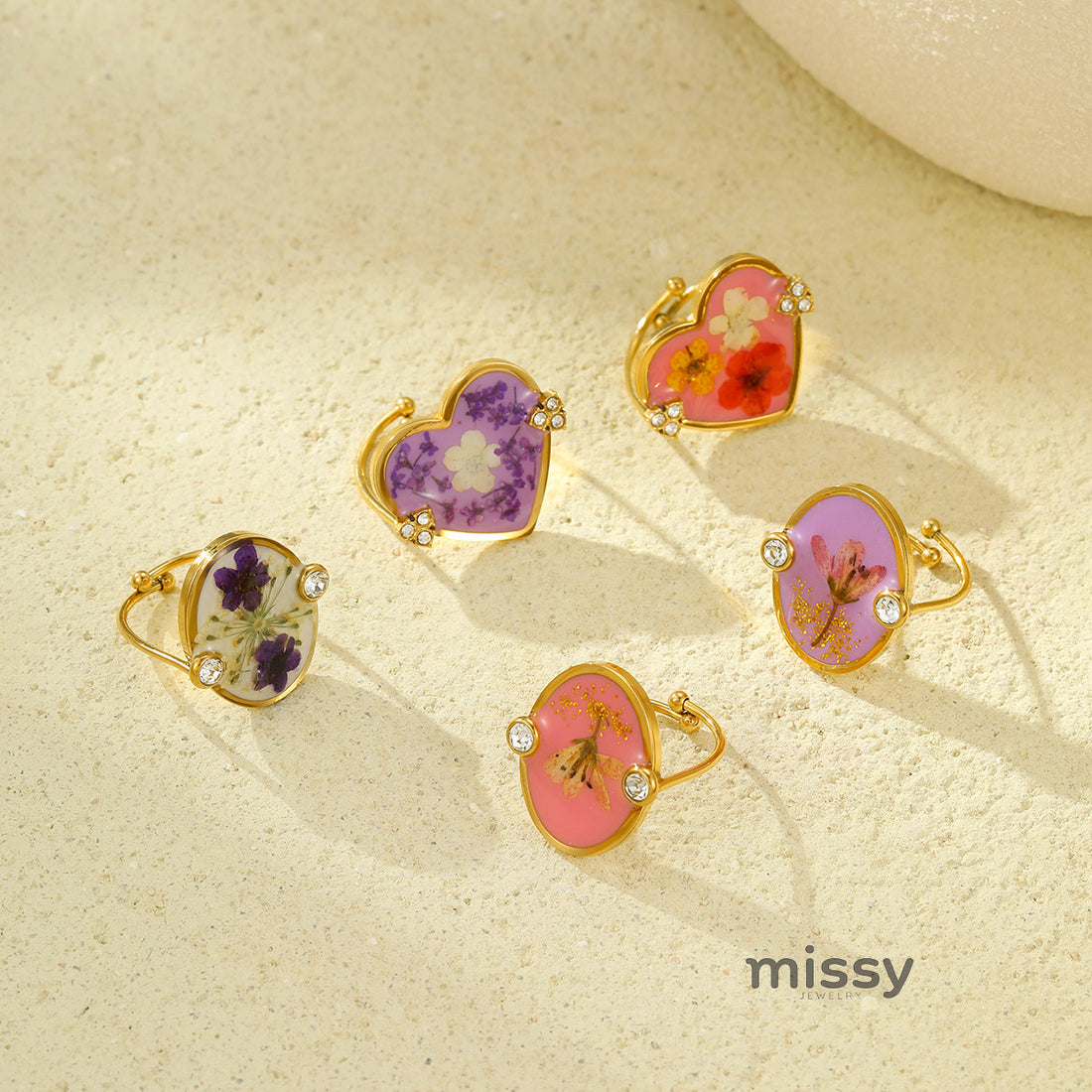 Lennix Forever Bloom Ring [M8TAN3H9]