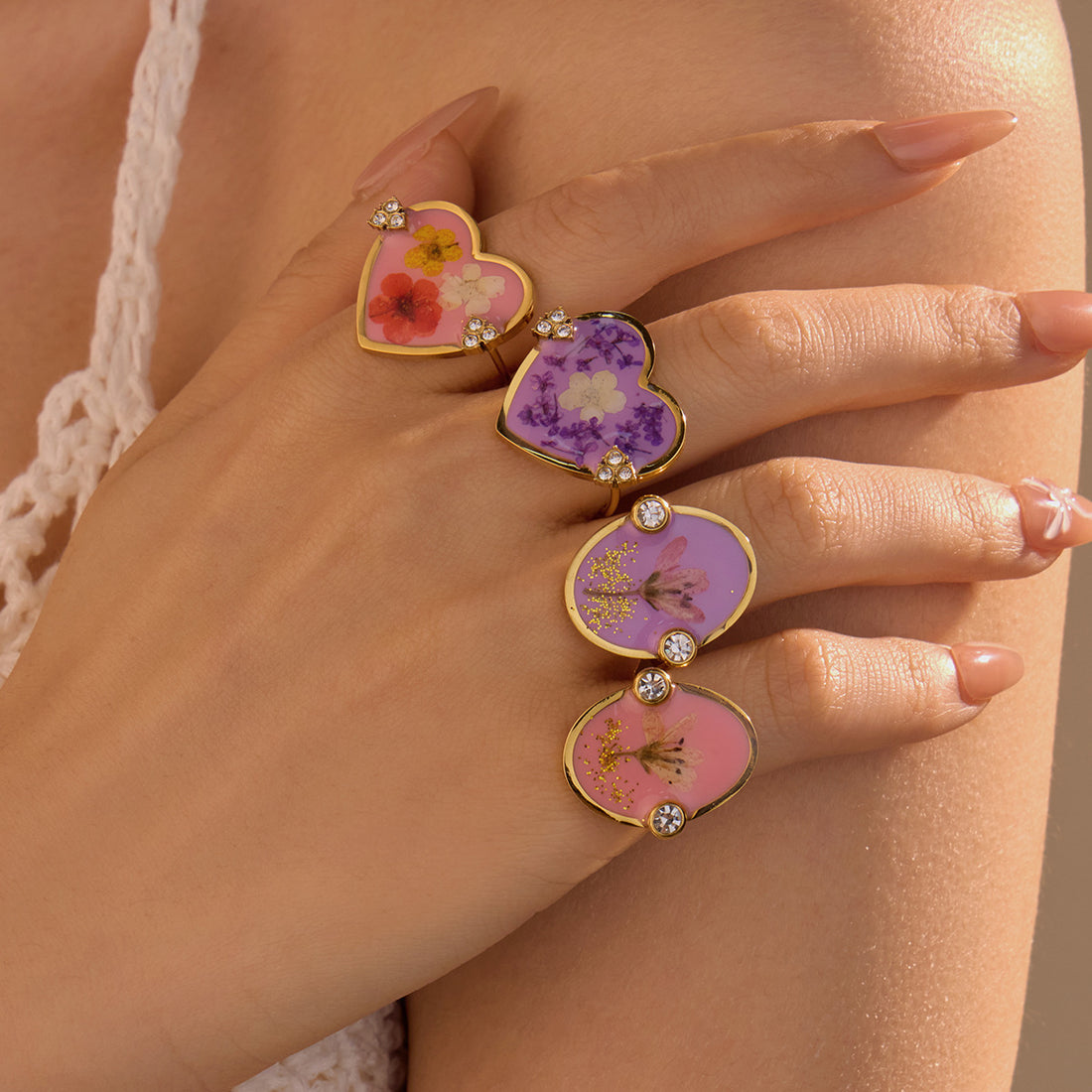 Lennix Forever Bloom Ring [M8TAN3H9]