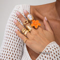 Lenox Floral Stackable Ring Set