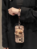 Leopard Print iPhone Case with Chain [29N5MUMG]