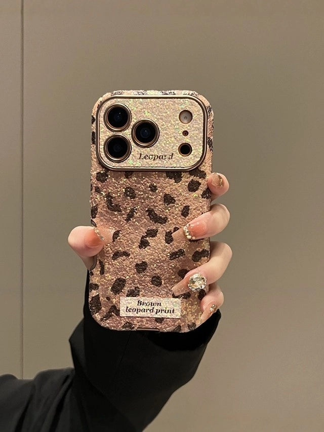 Leopard Print iPhone Case with Chain [AVYRXTXD]
