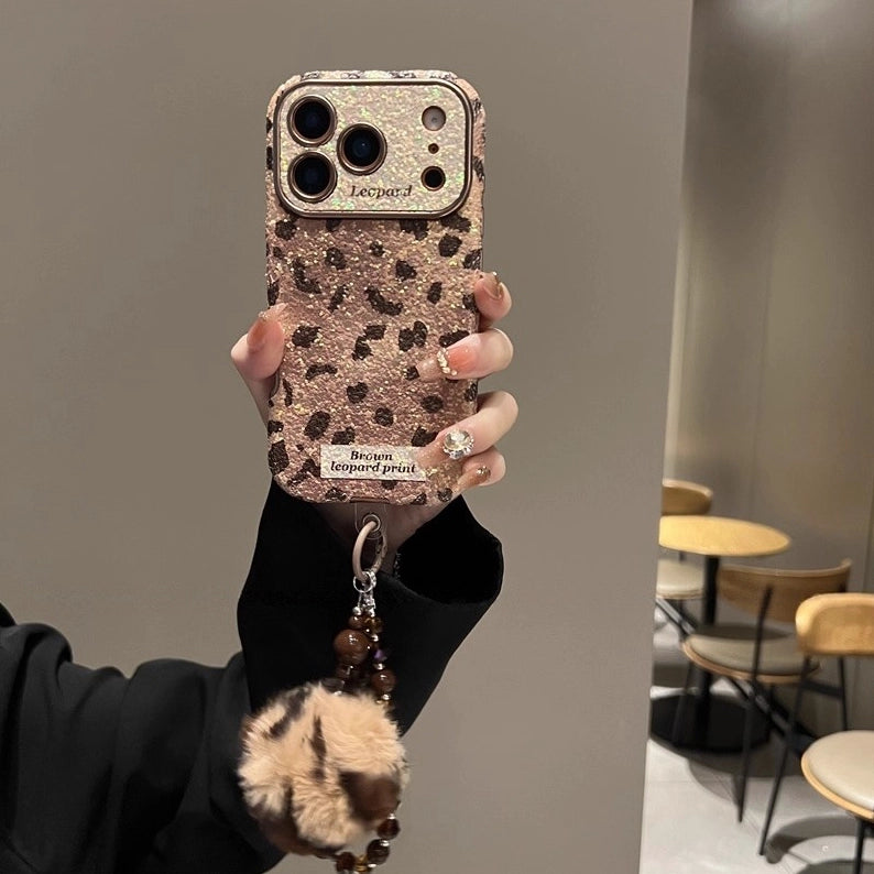 Leopard Print iPhone Case with Chain [GATZEBRX]