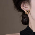Leopard Print Stud Earrings [N4AV10I7]