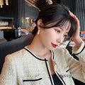 Lia Geometric Pearl Studs [OL702K7B]