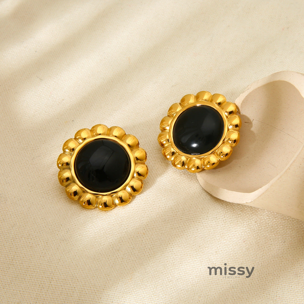 Lia Vintage Sunflower Drop Earrings [9PYIORLJ]