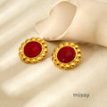 Lia Vintage Sunflower Drop Earrings [W568OB2T]