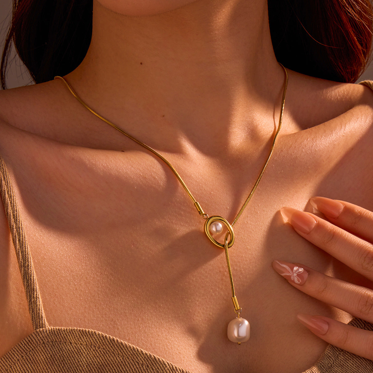 Lilia Pearl Lariat Necklace [6ADCCFZG]