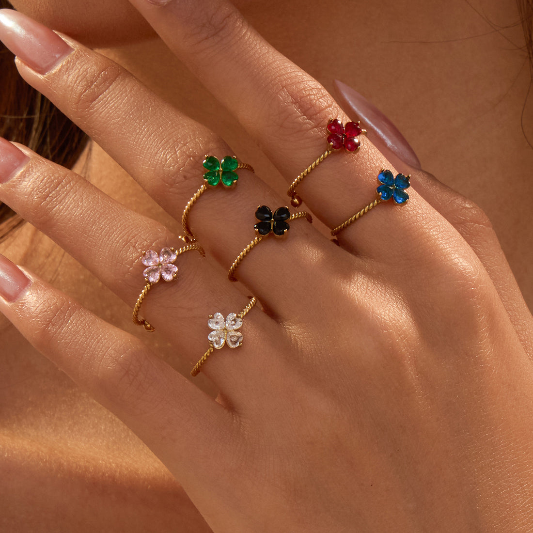 Lilou Clover Charm Ring [ENCWJ4HO]