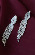 Missy Jewelry Lilou Shimmering Silver Drop Earrings