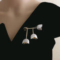 Lily of the Valley Flower Brooch [3MQL7ZOP]