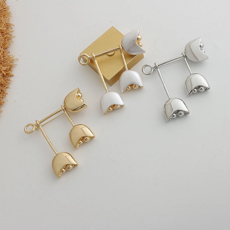 Lily of the Valley Flower Brooch [VG6YEQDB]