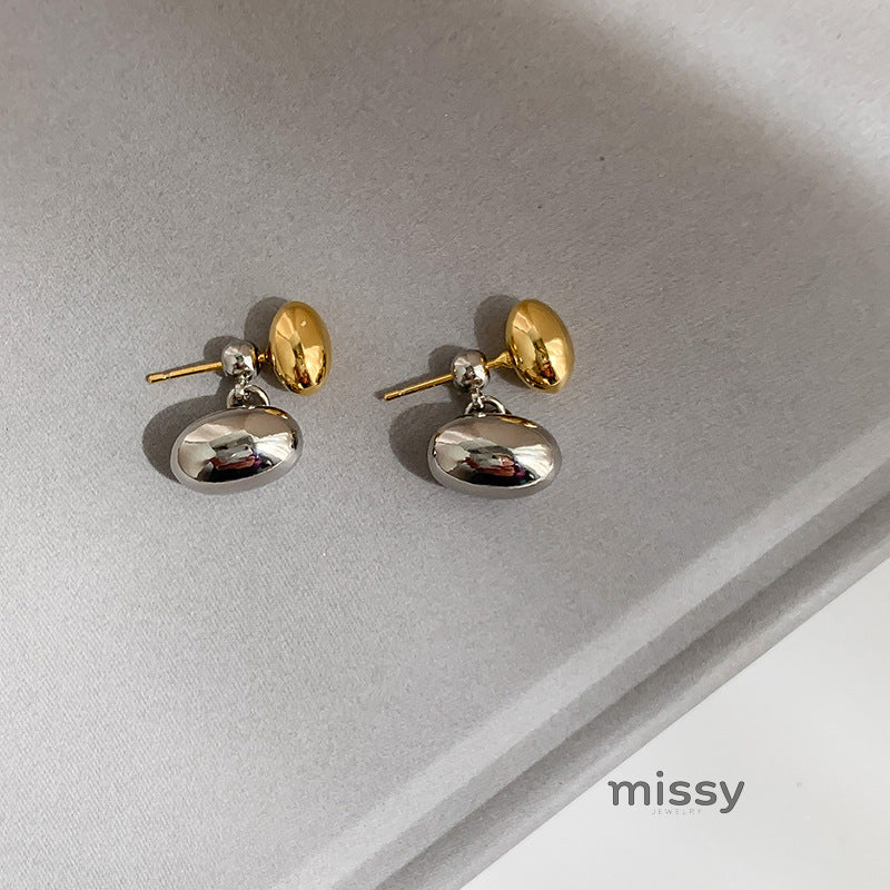 Lily Polished Oval Earrings [EMWG9VHZ]