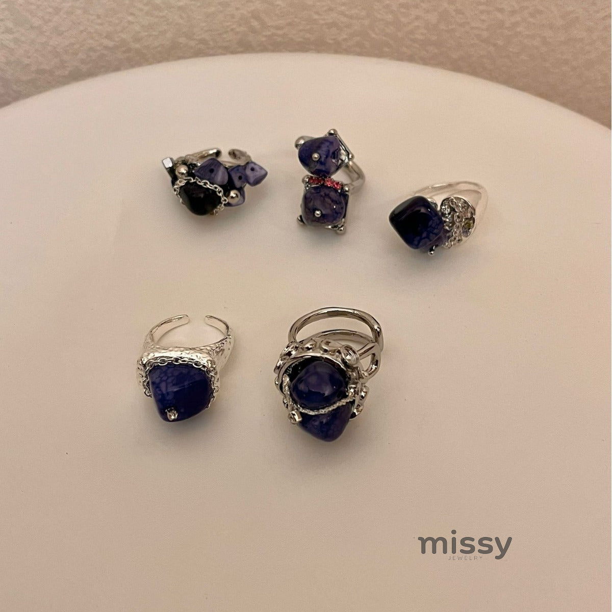 Lilyanne Natural Stone Ring [9G3P68SO]