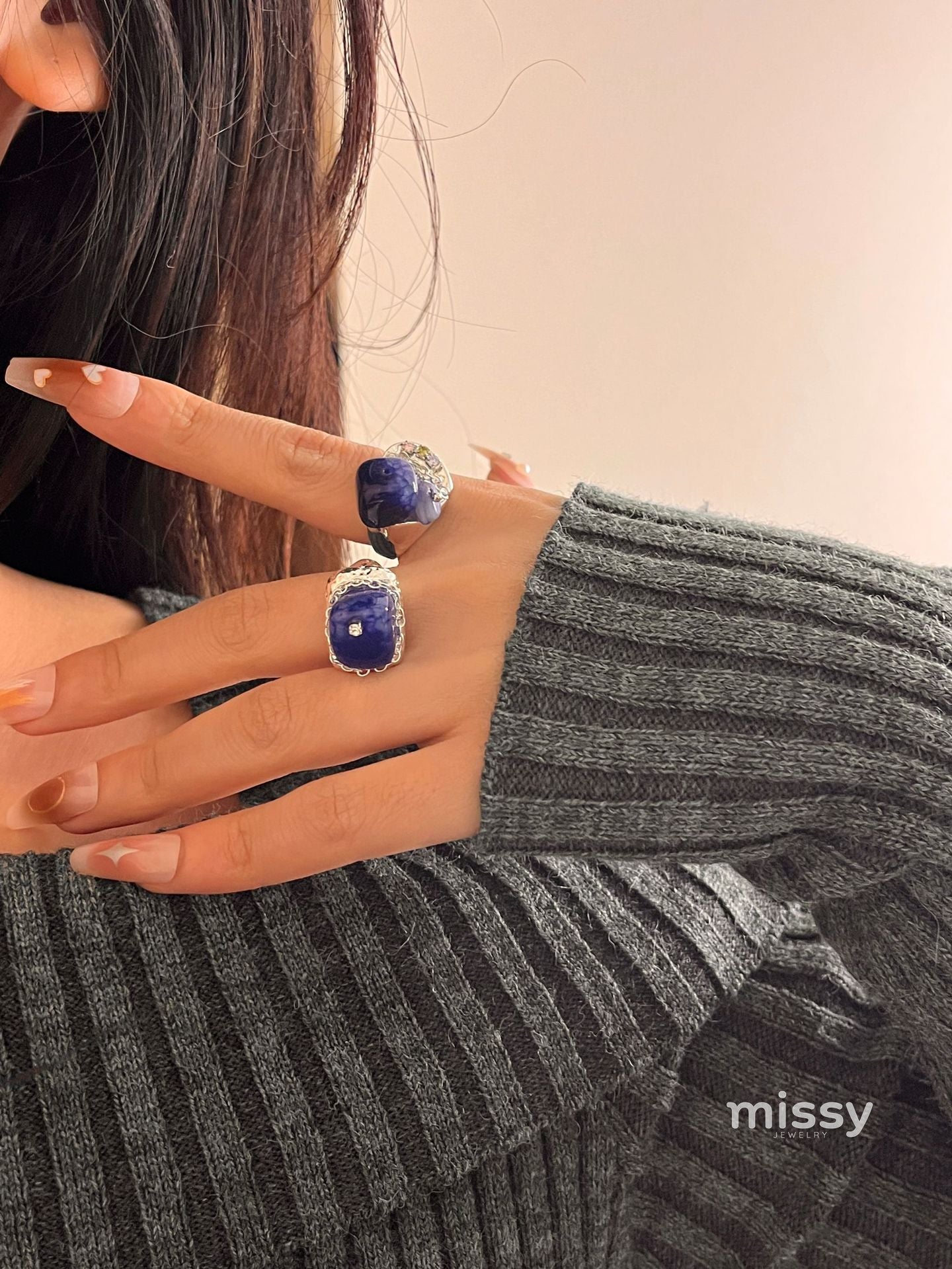 Lilyanne Natural Stone Ring [UZOA29PS]