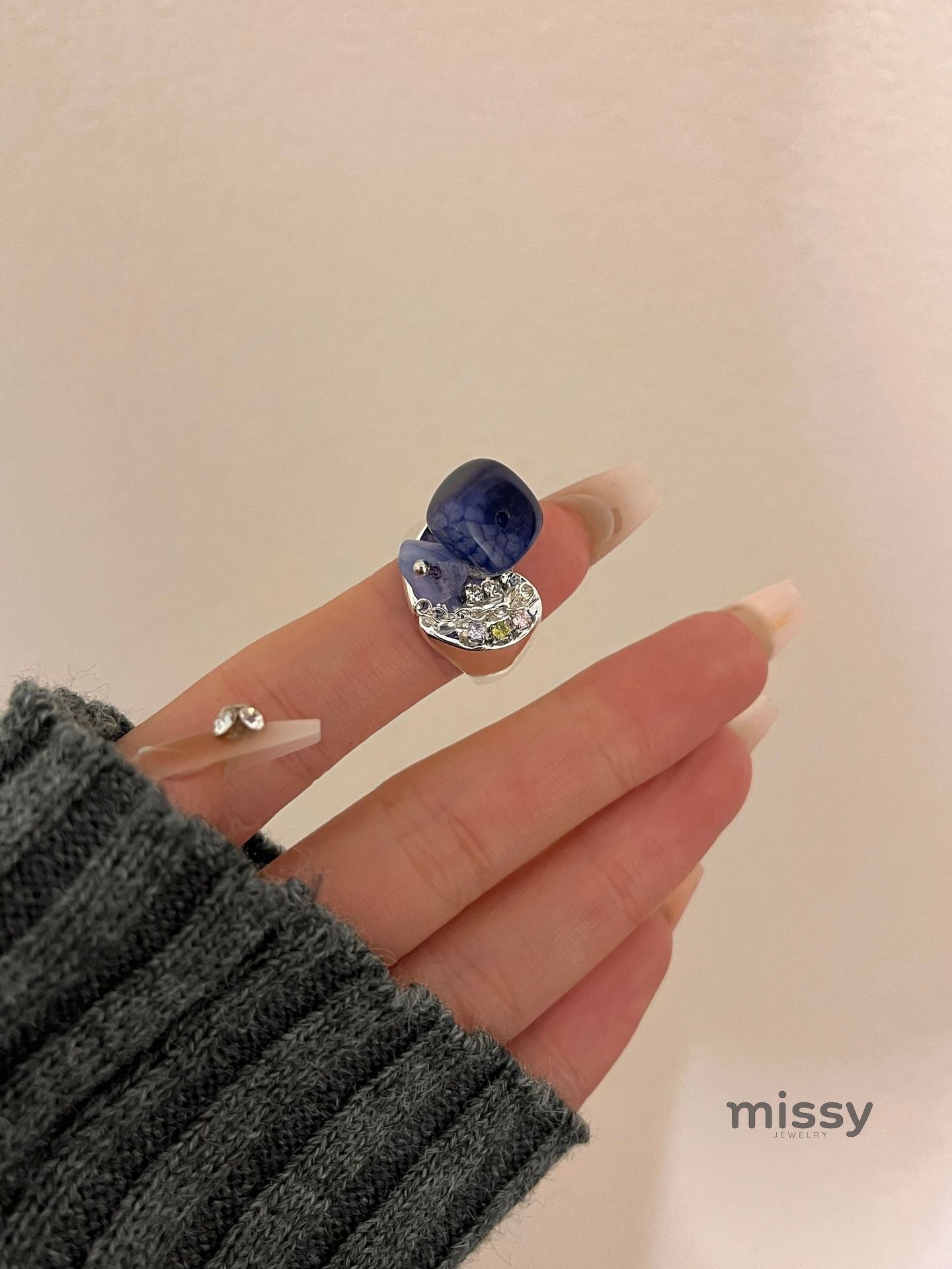 Lilyanne Natural Stone Ring [0WI868BV]