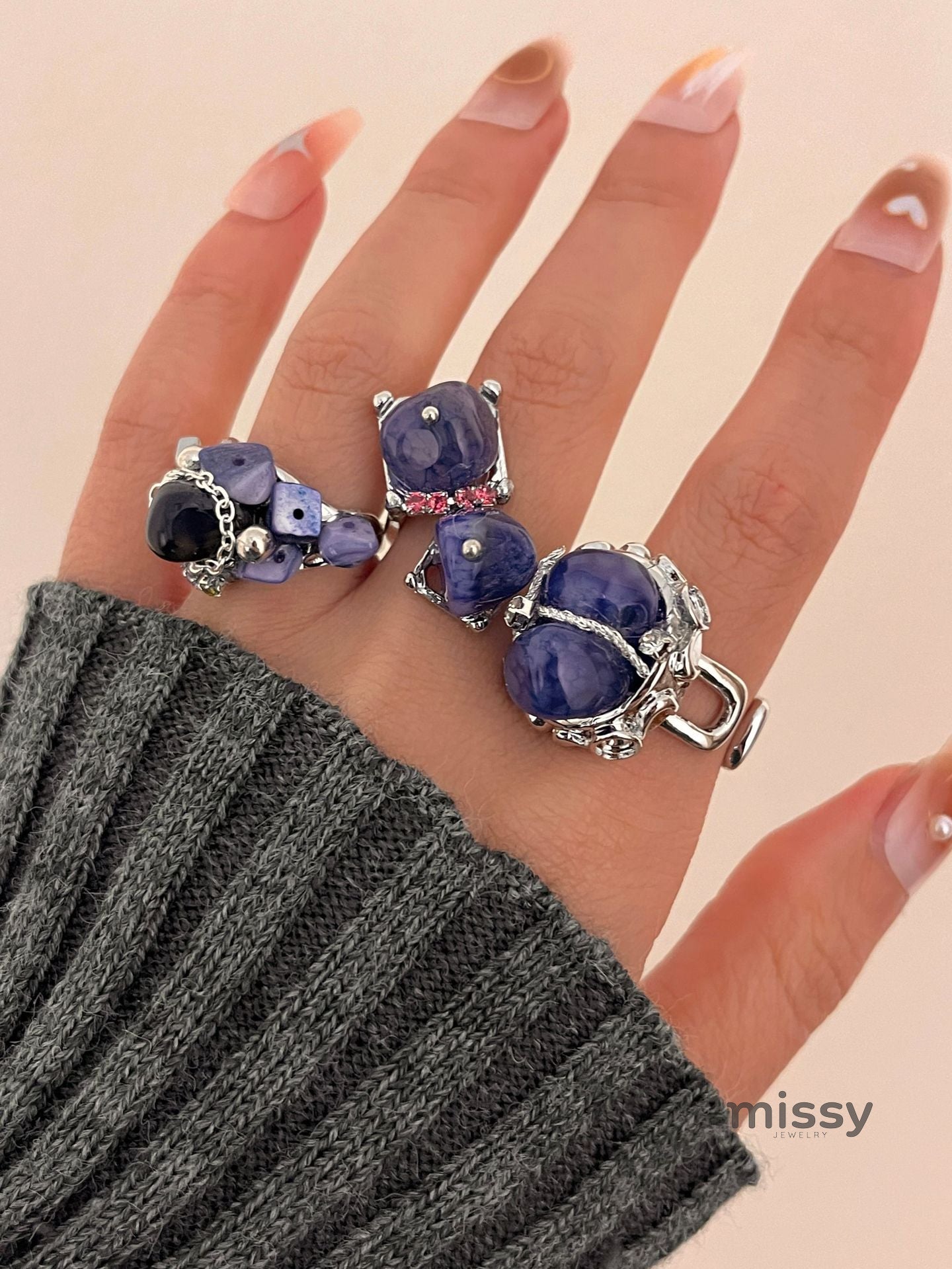 Lilyanne Natural Stone Ring [DRZX9UEX]