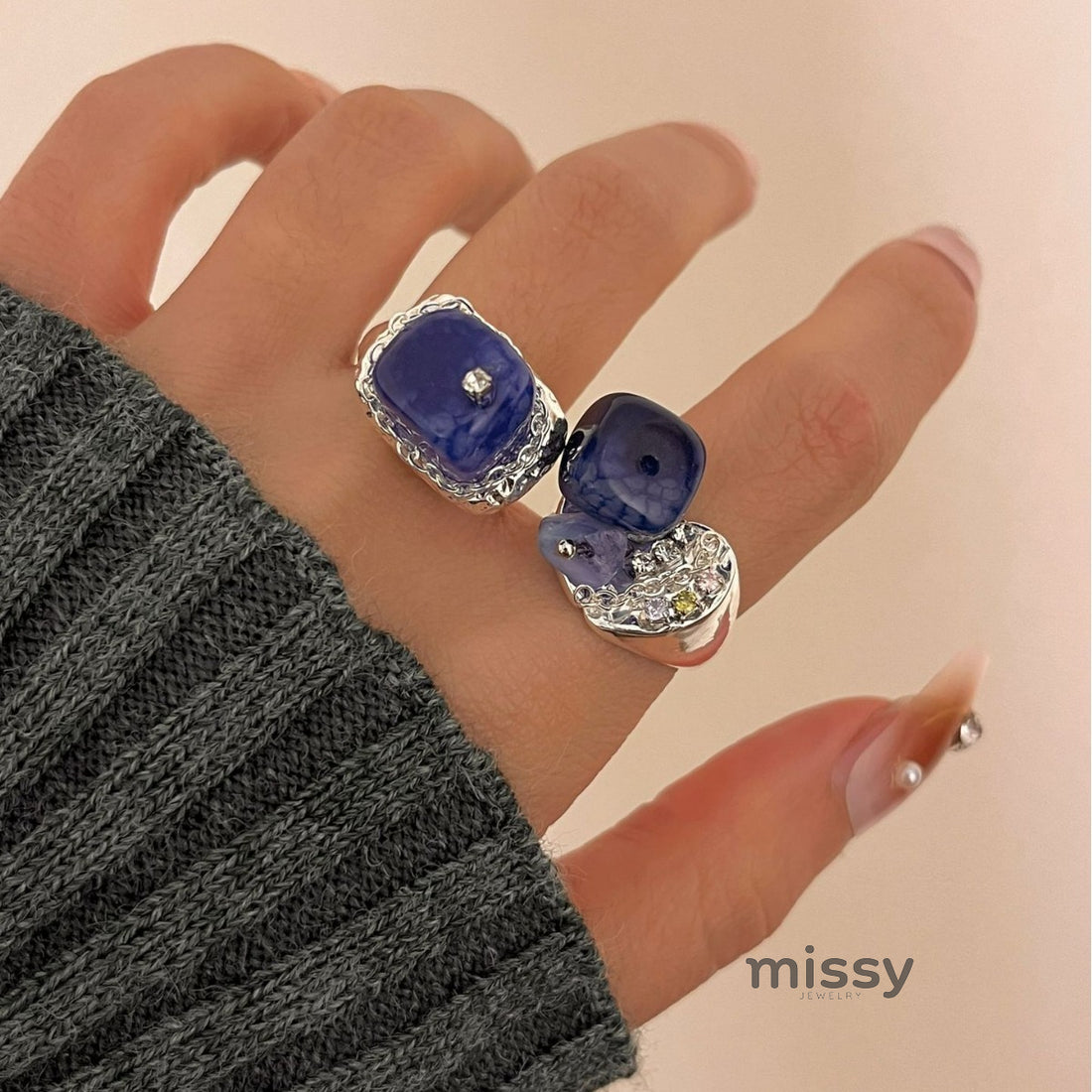 Lilyanne Natural Stone Ring [13TH91C8]