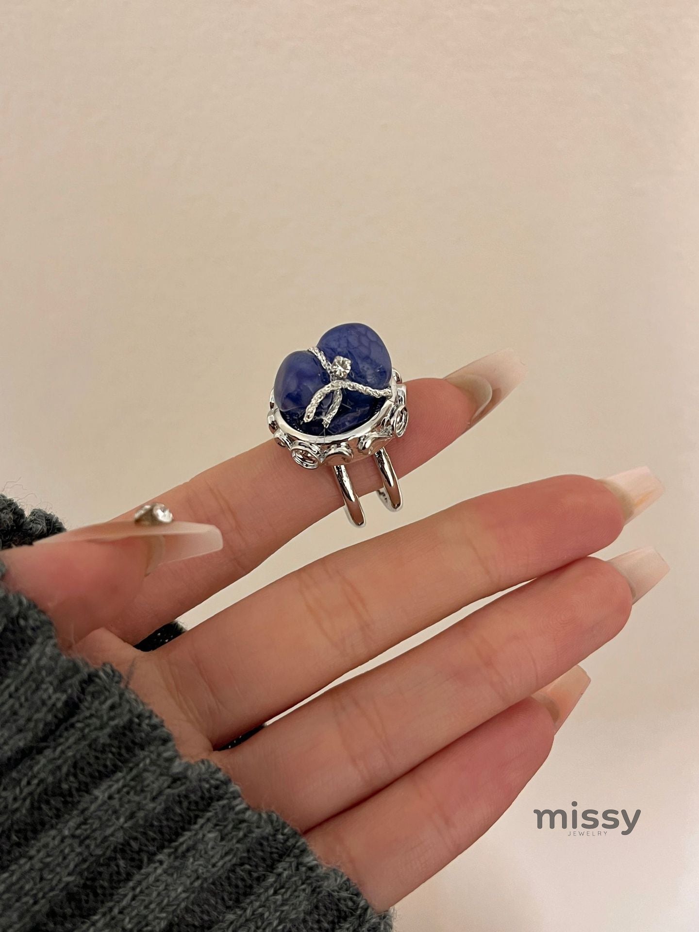 Lilyanne Natural Stone Ring [E58ZL5QT]