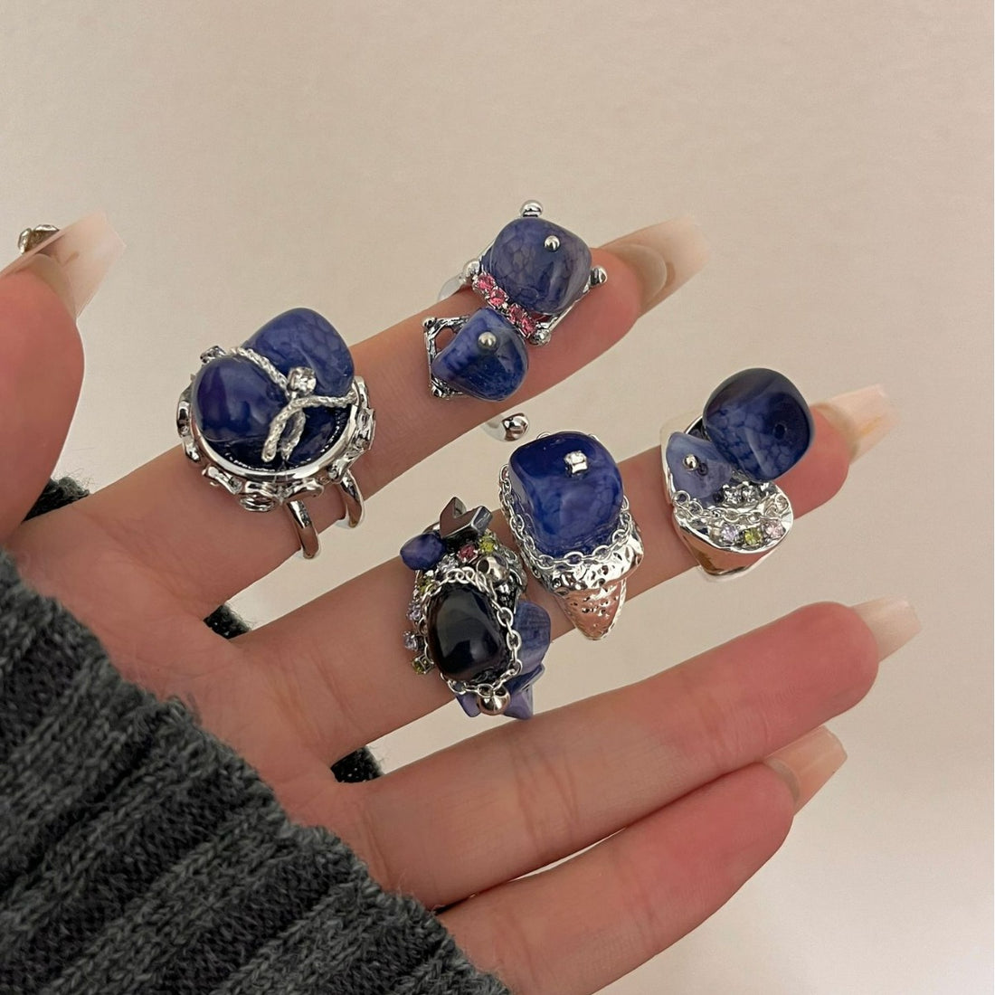 Lilyanne Natural Stone Ring [13TH91C8]