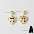 Liv Cherry Heart Drop Earrings [PXRJAC3O]