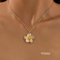 Liviana Layered Petal Necklace [AIS3Q9KJ]