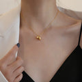 Lotus Pendant Necklace [V0GYW2A5]