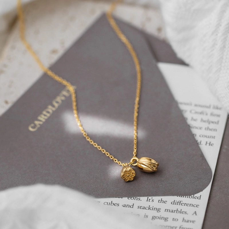 Lotus Pendant Necklace [5X05SD2Y]