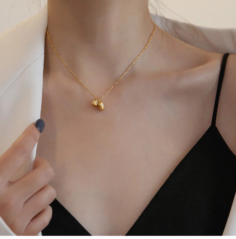 Lotus Pendant Necklace [0PL3A6U1]