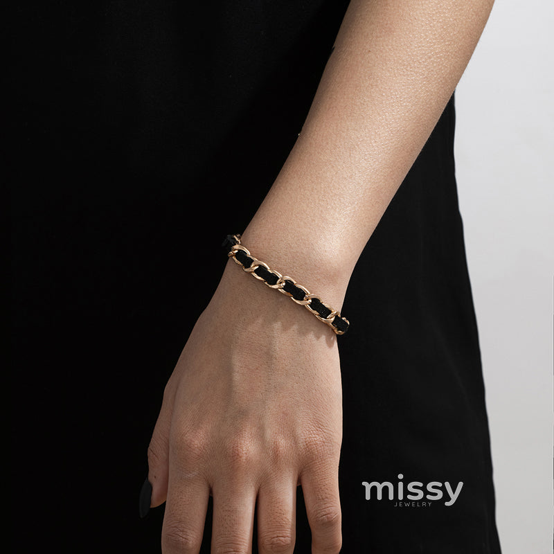 Lotus Velvet Metal Cuff