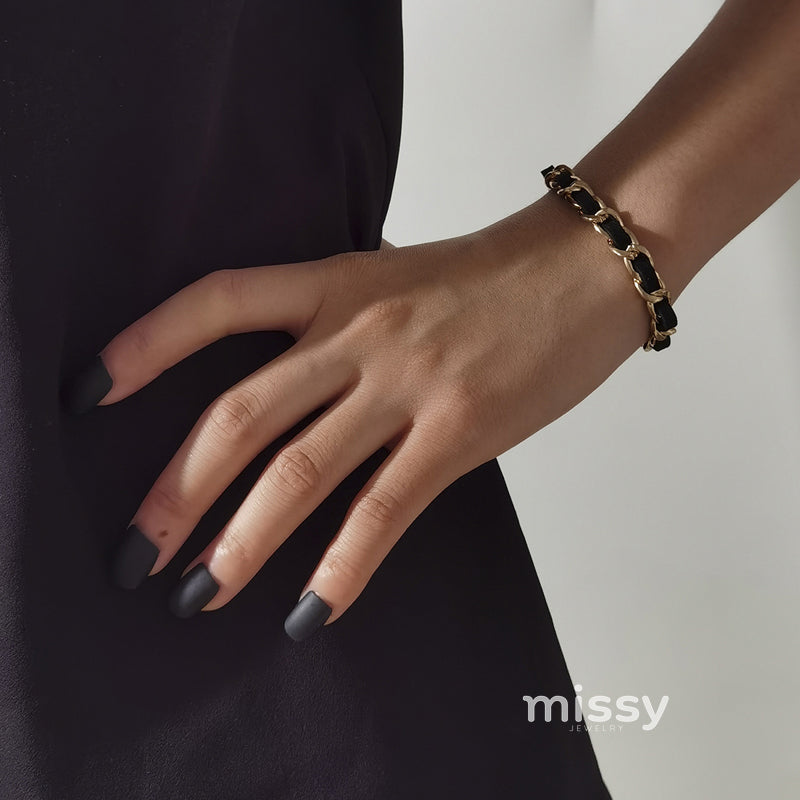 Lotus Velvet Metal Cuff