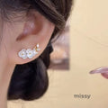 Louella Golden Blossom Stud Earrings [5HA54N7F]