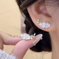 Louella Golden Blossom Stud Earrings [JUSGWZ8X]