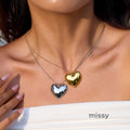 Lovina Heart Pendant Necklace [HL625FTM]