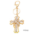 Lucca Pave Cross Keychain [ETT9L5G1]