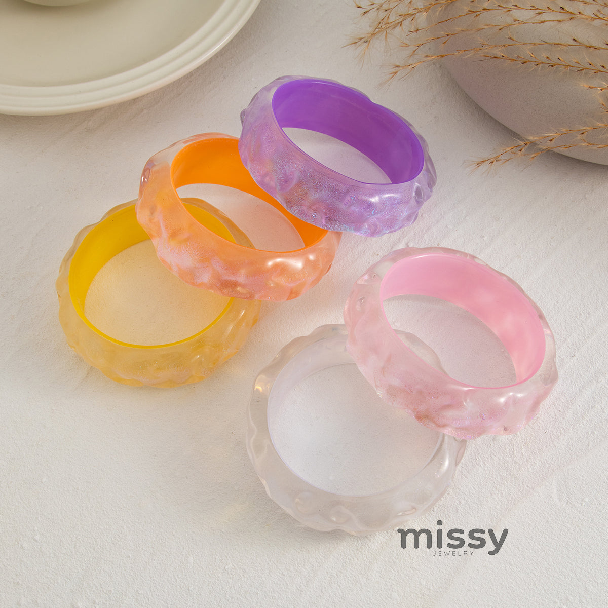 Lucero Glitter Bangle Bracelet