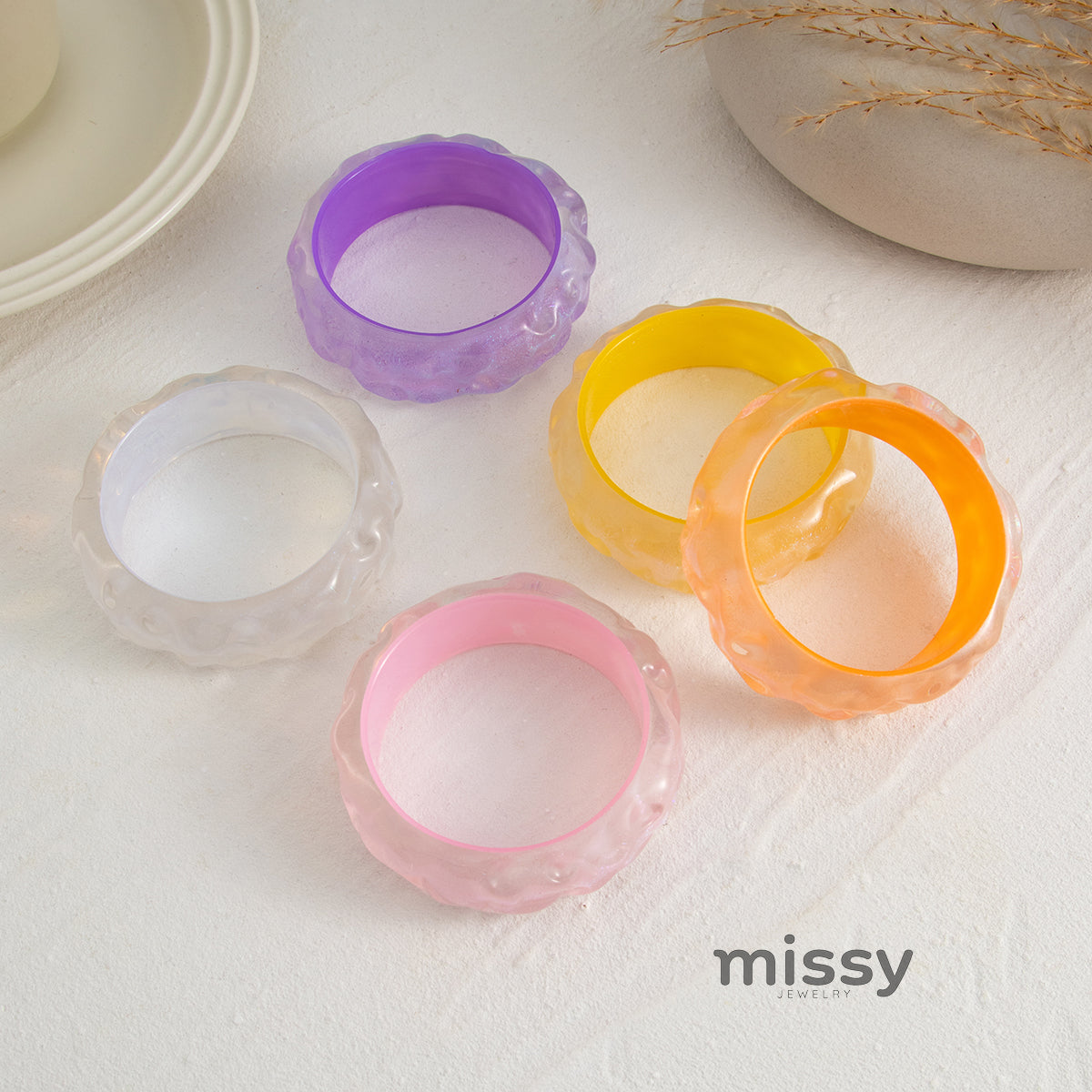 Lucero Glitter Bangle Bracelet
