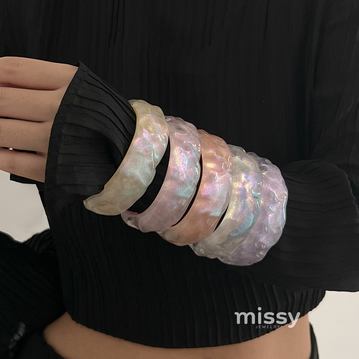 Lucero Glitter Bangle Bracelet