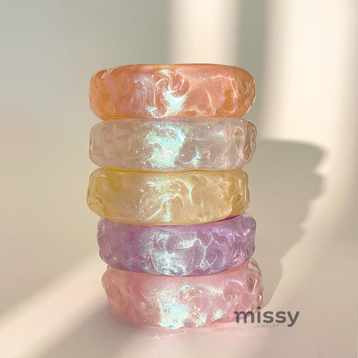Lucero Glitter Bangle Bracelet