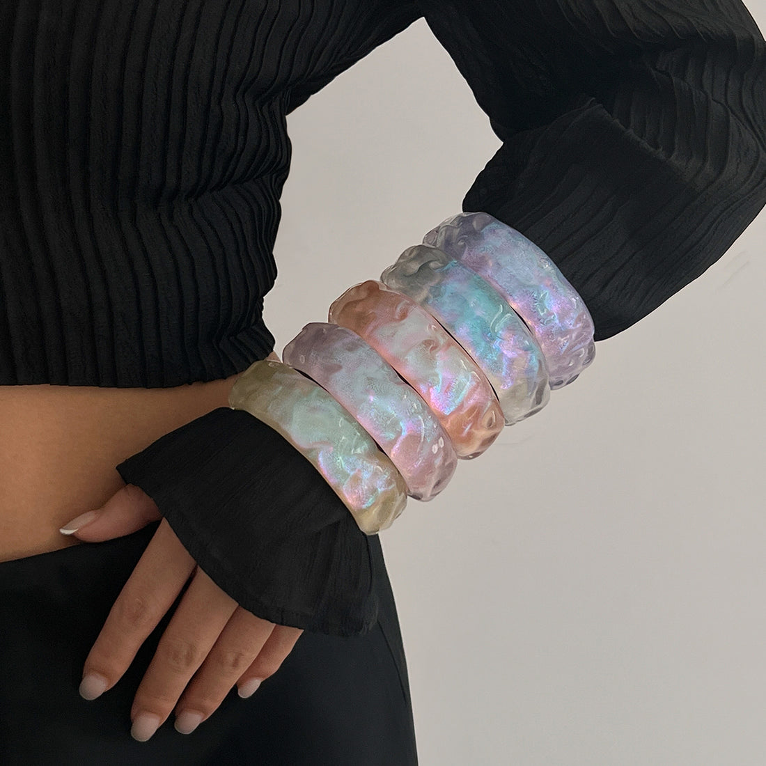 Lucero Glitter Bangle Bracelet