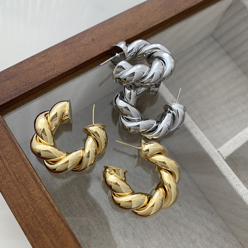 Lucina Bold C Hoop Earrings [BUMEEAXD]